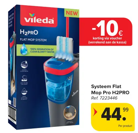 Promotie: Systeem Flat Mop Pro H2PRO