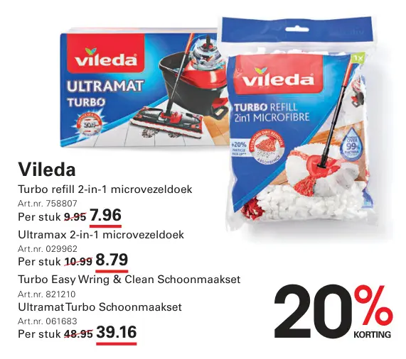 Aanbieding: Turbo refill 2-in-1 microvezeldoek