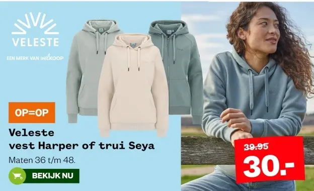 Aanbieding: vest Harper of trui Seya