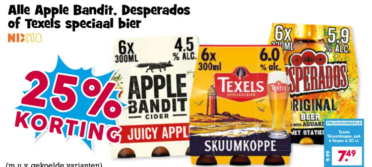 Aanbieding: Apple Bandit, Desperados of Texels speciaalbier