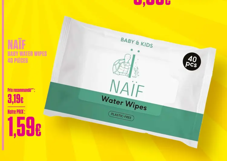 Offre: Baby water wipes