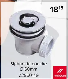 Offre: Siphon de douche