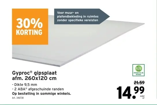 Promotie: Gyproc® gipsplaat