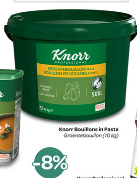Aanbieding: Knorr Bouillons in Pasta Groentebouillon -8%