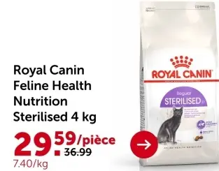 Offre: Roayal Canin Feline Health Nutrition Sterilised