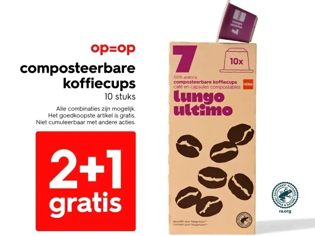 Promotie: Composteerbare koffiecups