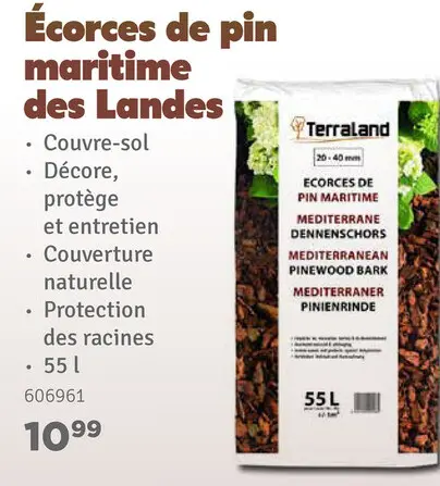 Offre: Écorces de pin maritime des Landes