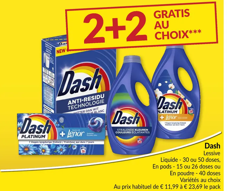 Offre: Dash Lessive