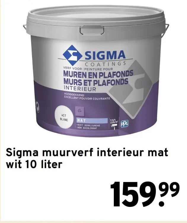 Aanbieding: Muurverf interieur mat wit