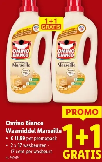 Promotie: Omino Bianco Wasmiddel Marseille
