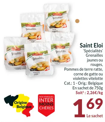 Offre: Saint Eloi 'Spécialités' Grenailles jaunes ou rouges