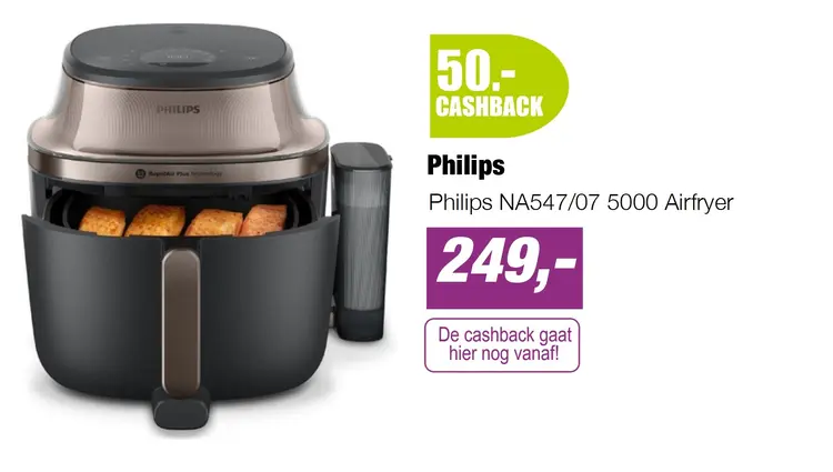 Aanbieding: Philips NA547/07 5000 Airfryer