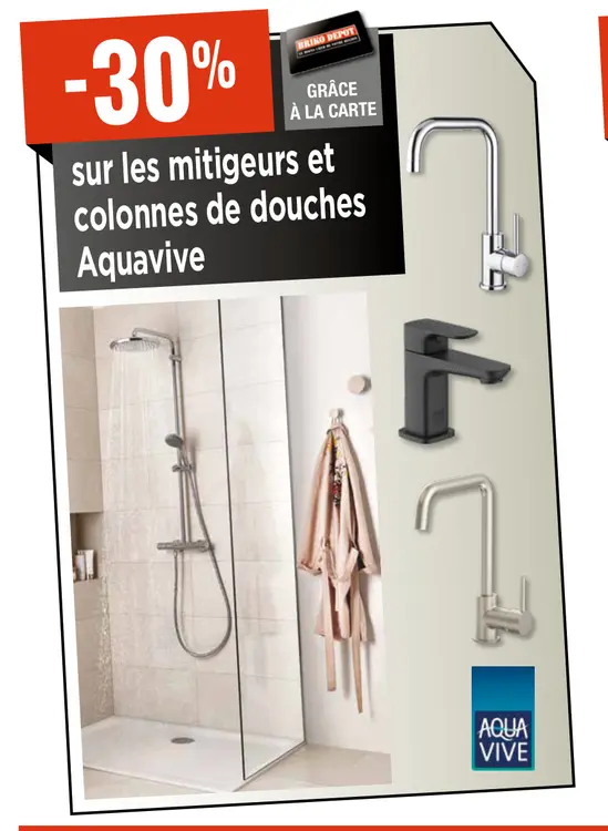 Offre: Mitigeurs et colonnes de douches