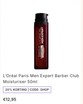 Aanbieding: L'Oréal Paris Men Expert Barber Club Moisturi