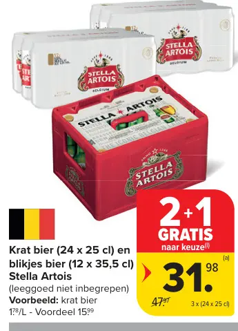 Promotie: Krat bier en blikjes bier