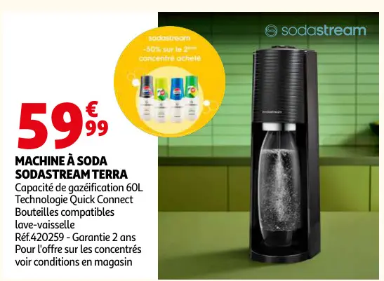 Promotie: Machine à soda sodastream terra