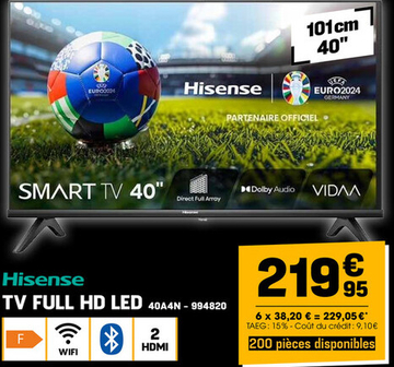 Offre: TV FULL HD LED 40A4N - 994820