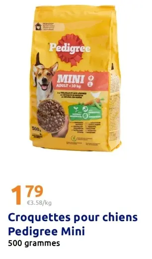Offre: Croquettes pour chiens Pedigree Mini