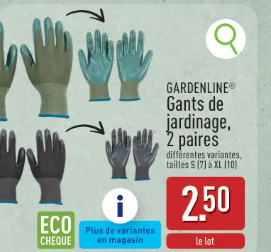 Offre: Gants de jardinage