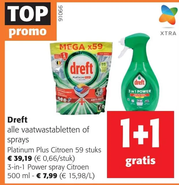 Aanbieding: Dreft alle vaatwastabletten of sprays