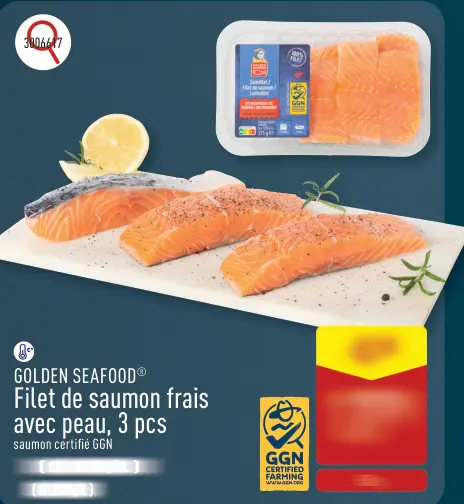 Offre: Filet de saumon frais avec peau