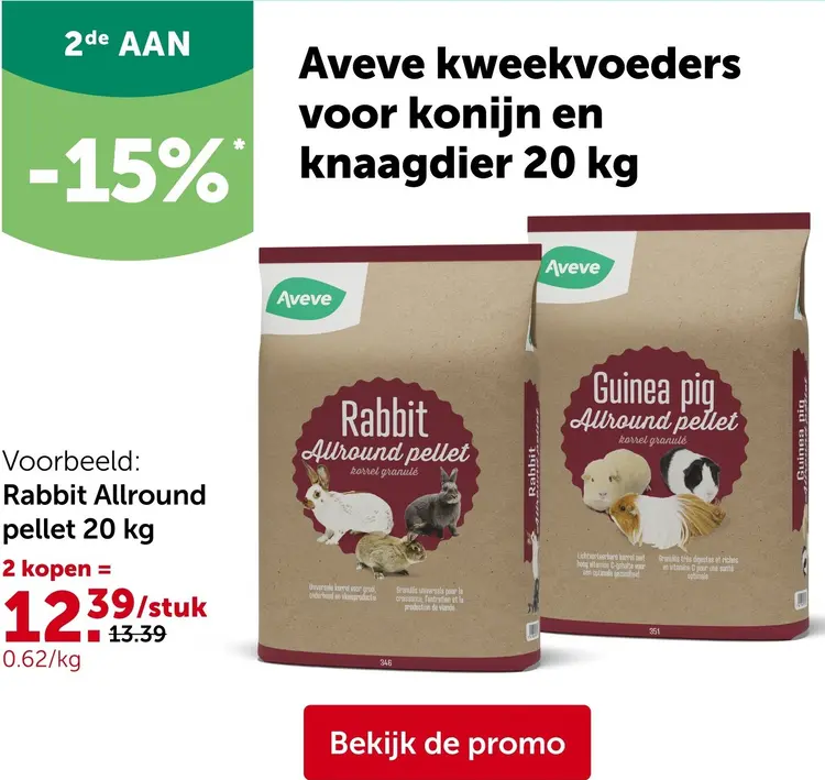 Promotie: Kweekvoeders voor konijn en knaagdier
