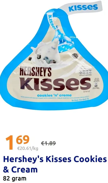 Promotie: Hershey's Kisses Cookies & Cream