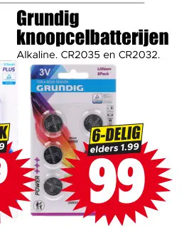 Aanbieding: Knoopcelbatterijen