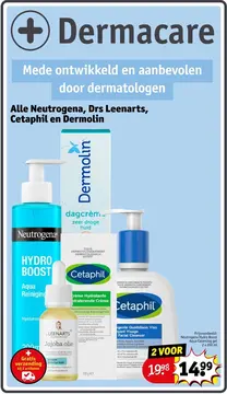 Aanbieding: Alle Neutrogena, Drs Leenarts, Cetaphil en Dermolin