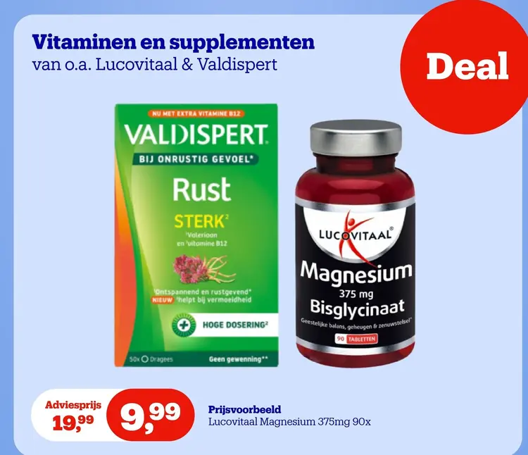 Aanbieding: Vitaminen en supplementen
