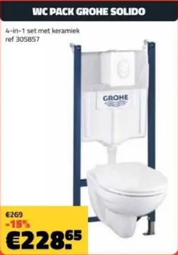 Aanbieding: WC PACK GROHE SOLIDO
