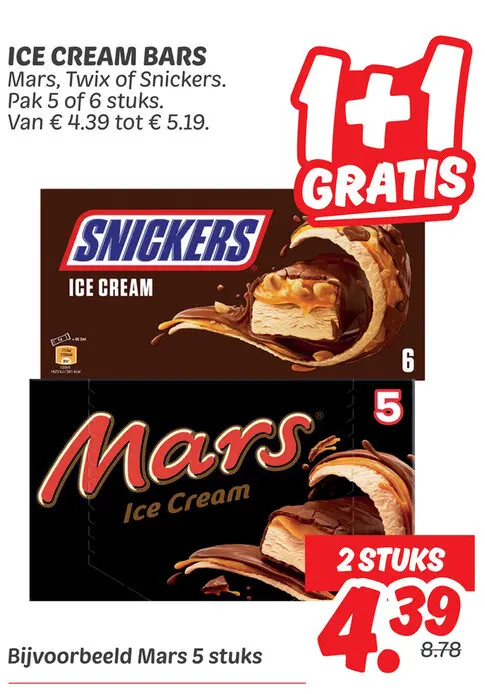 Aanbieding: Ice cream bars