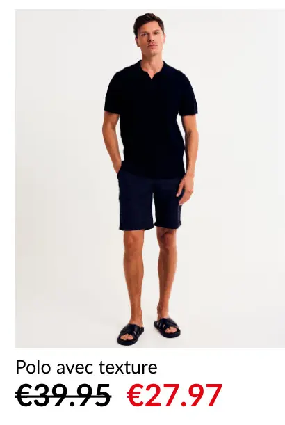Offre: Polo avec texture