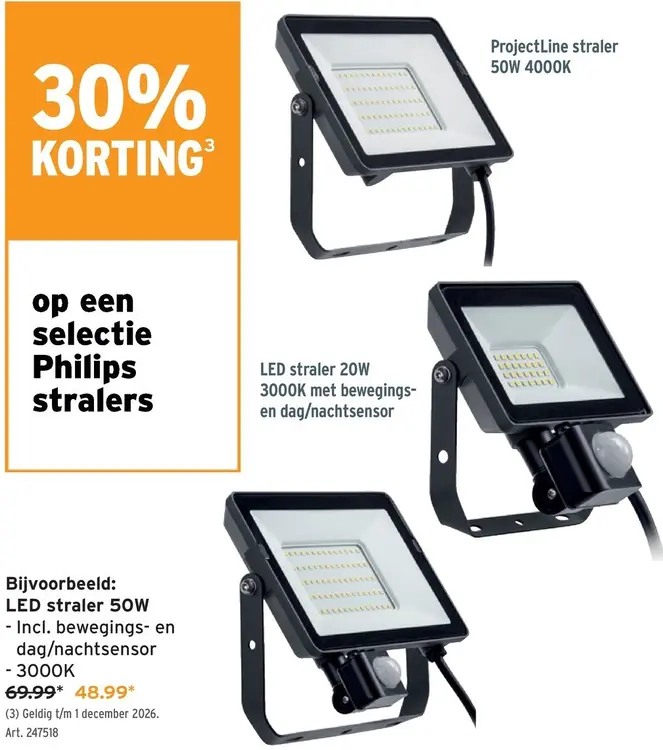 Promotie: LED straler 50W