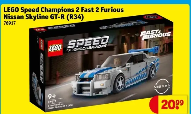 Aanbieding: LEGO Speed Champions 2 Fast 2 Furious Nissan Skyline GT-R