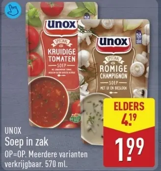 Aanbieding: Soep in zak