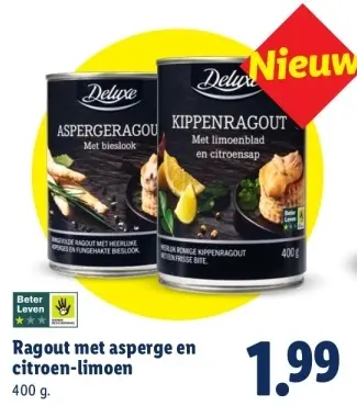 Aanbieding: Ragout met asperge en citroen-limoen