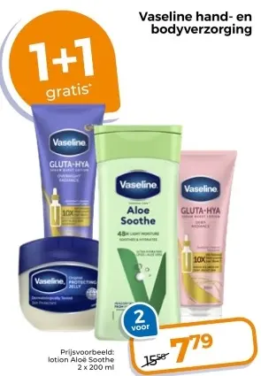 Aanbieding: Vaseline hand- en bodyverzorging