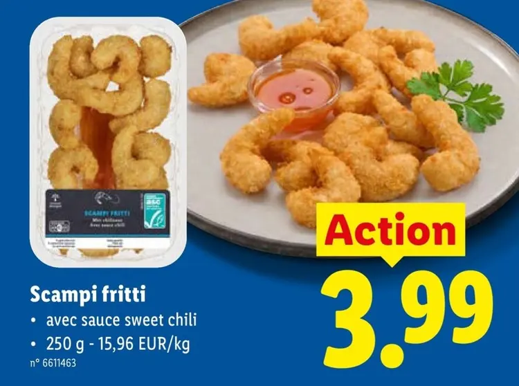 Offre: Scampi fritti