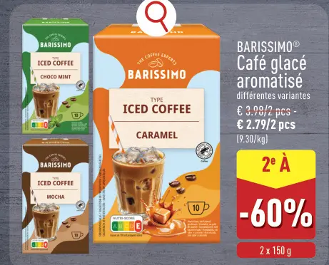 Offre: Café glacé aromatisé