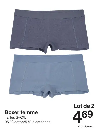 Offre: Boxer femme