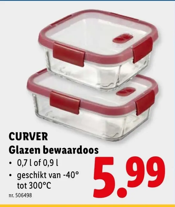 Promotie: Glazen bewaardoos