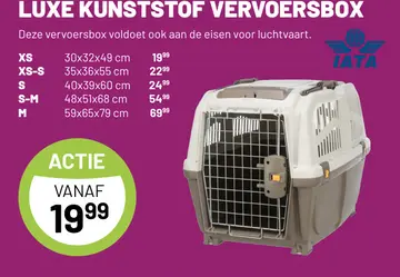Aanbieding: LUXE KUNSTSTOF VERVOERSBOX