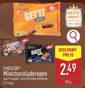 Promotie: Minichocoladerepen