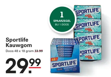 Aanbieding: Sportlife Kauwgom