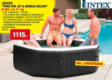 Aanbieding: JACUZZI "PURE SPA JET & BUBBLE DELUXE"
