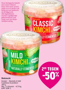 Aanbieding: Biokimchi Kramer - Klassiek of mild