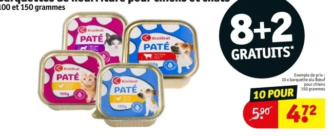 Offre: Barquettes de nourriture pour chiens et chats