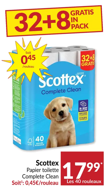 Offre: Papier toilette Complete Clean