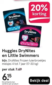 Aanbieding: Huggies DryNites en Little Swimmers